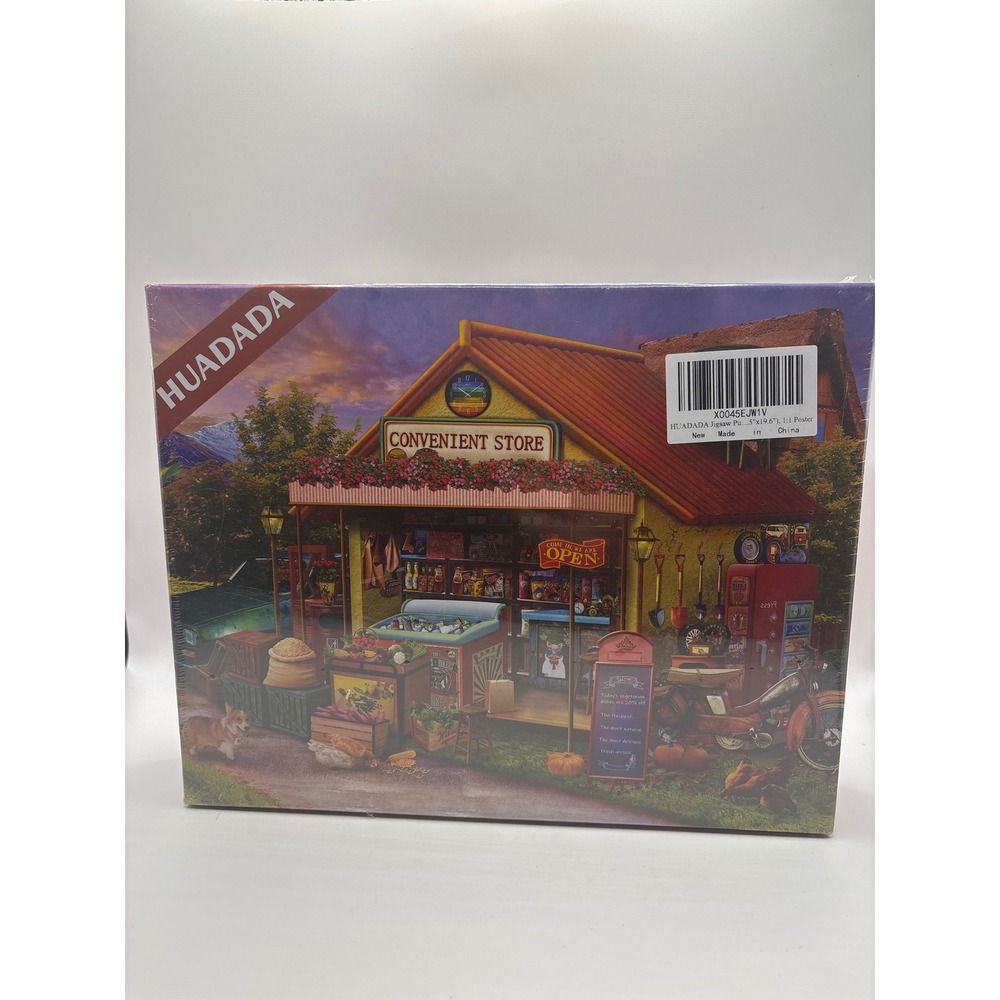 HUADADA Countryside Grocery 1000 Piece Jigsaw Puzzle New Sealed 500x700mm